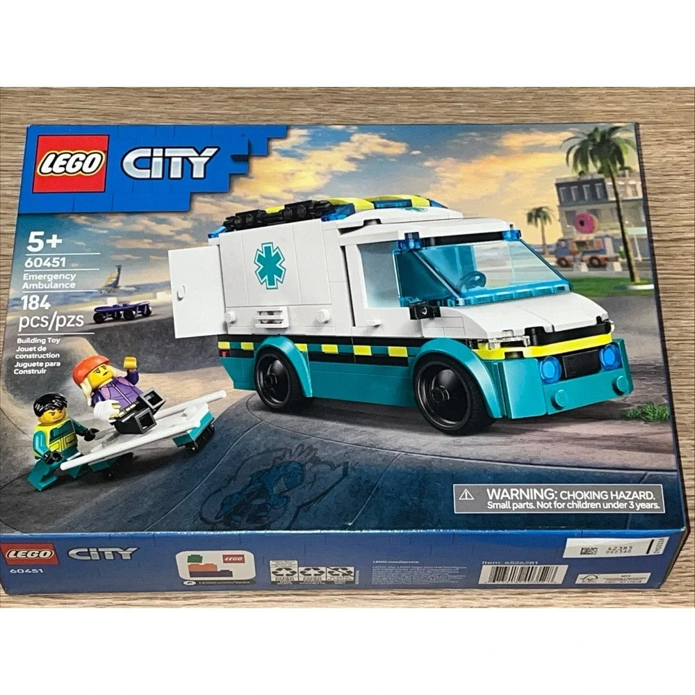 LEGO CITY Emergency Ambulance 60451 Complete Set 184 Pieces Ages 5+ NEW & SEALED